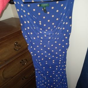 Poka Dot Blue Dress